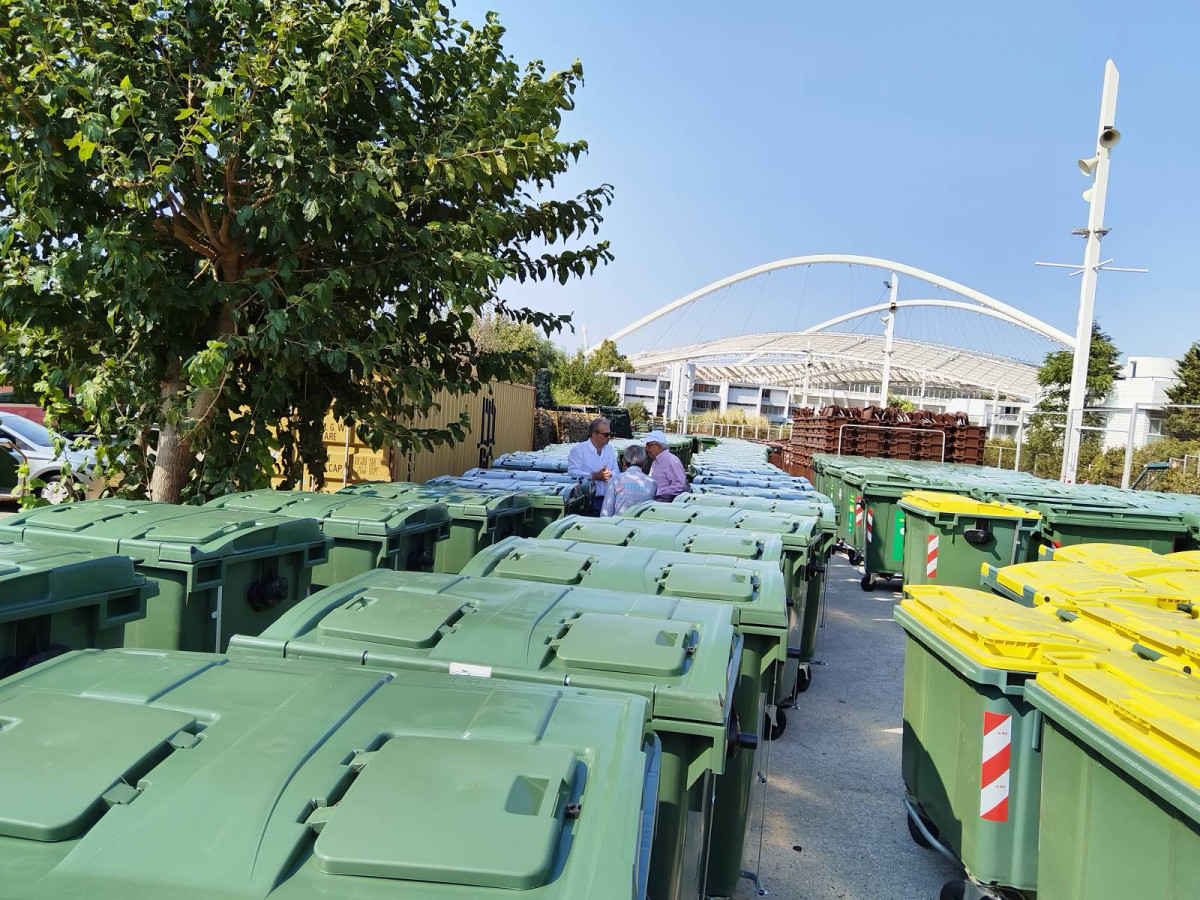 Μαρούσι: Ξεκίνησε η προμήθεια 1.830 νέων κάδων απορριμμάτων και ανακύκλωσης
