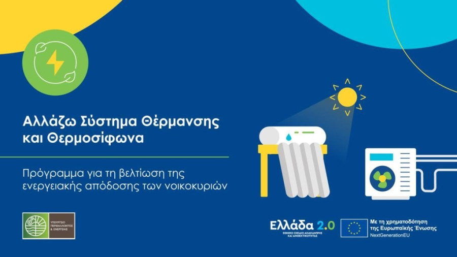 «Αλλάζω Σύστημα Θέρμανσης και Θερμοσίφωνα» – Τι αλλάζει για τους δικαιούχους