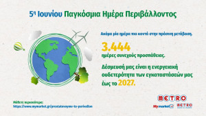 METRO: 64 εκατ. ευρώ και 3.444 ημέρες συνεχούς προσπάθειας προς την πράσινη μετάβαση