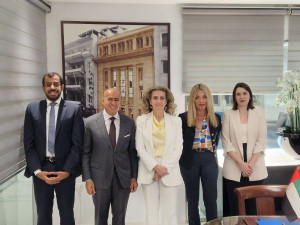 Συνάντηση της Προέδρου του ΕΒΕΑ με τον νέο Πρέσβη των Ηνωμένων Αραβικών Εμιράτων στην Αθήνα