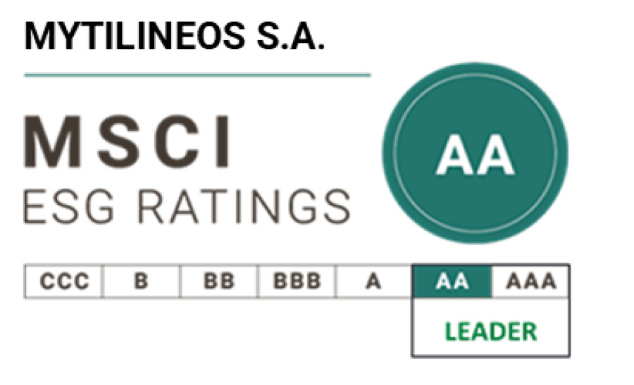 Η MYTILINEOS στους ESG Leaders του δείκτη MSCI